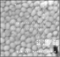 Ni Mold replicated from  Alumina Holes (master)